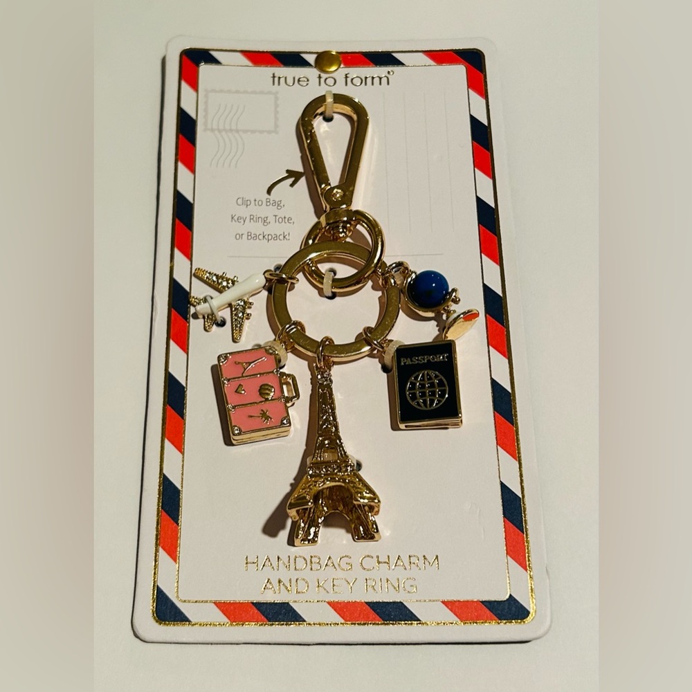 New True to Form Handbag Charm and Key Ring